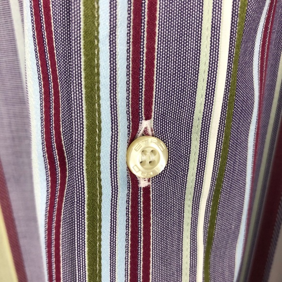 Etro Milano Multi-Color Strip Dress Shirt - Picture 7 of 16